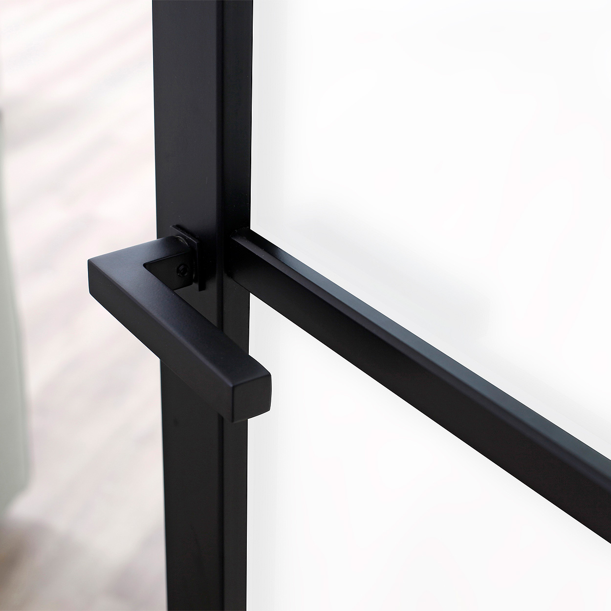 Binnendeur Skantrae SSL 14509 Blank Glas Zwart Gelakt